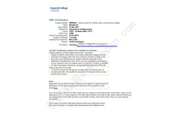 恭喜這位同學在優(yōu)越的幫助下成功被帝國理工金融數(shù)學（碩士）專業(yè)錄取-優(yōu)越教育