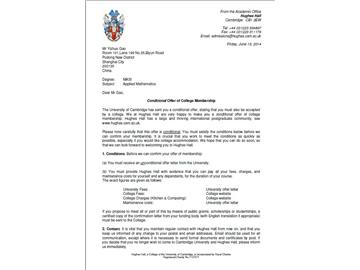 恭喜高同學(xué)成功申請到劍橋大學(xué)研究生應(yīng)用數(shù)學(xué)專業(yè)--優(yōu)越教育