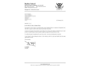 恭喜吳同學(xué)成功申請到盧思中學(xué)--優(yōu)越教育