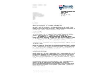 恭喜張同學(xué)成功申請紐卡斯?fàn)柎髮W(xué)同聲傳譯碩士專業(yè)