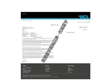 2018offer：恭喜朱同學獲得倫敦大學學院管理學專業(yè)碩士通知書