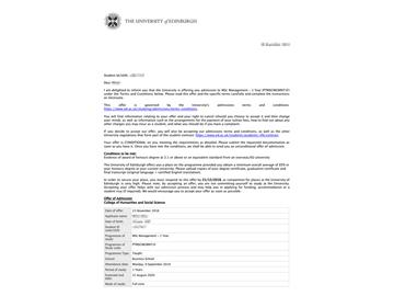 2019offer：恭喜李同學(xué)獲得愛丁堡大學(xué)管理學(xué)專業(yè)碩士通知書