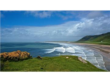 英國(guó)斯旺西Rhossili海灣，留學(xué)必去海灘之一